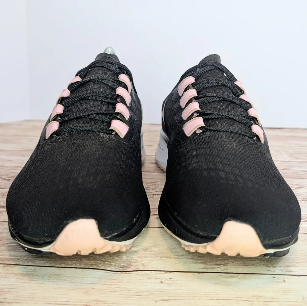 Nike Pegasus Zoom Black Pink White Trainers Sneakers Size 10
